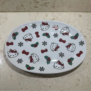 Hello Kitty x Sanrio Christmas Hand Painted Ceramic Serving Tray/Platter *BNWT*